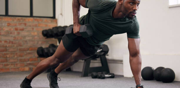 a gentleman working out in a gym