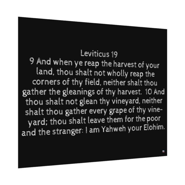 Leviticus 19:9-10 kjv rolled posters pt 3 - Image 3