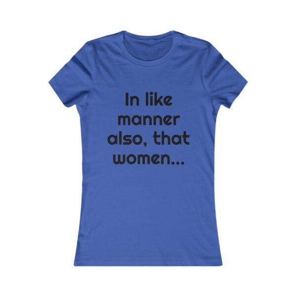 women's "In like manner..." ringer tee - Image 9