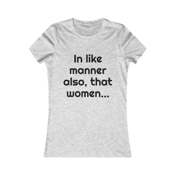 women's "In like manner..." ringer tee - Image 7