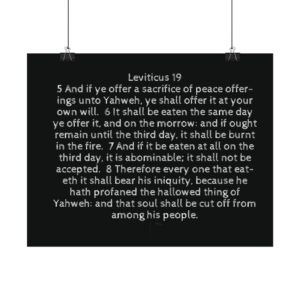 Leviticus 19:5-8 KJV rolled posters pt 2