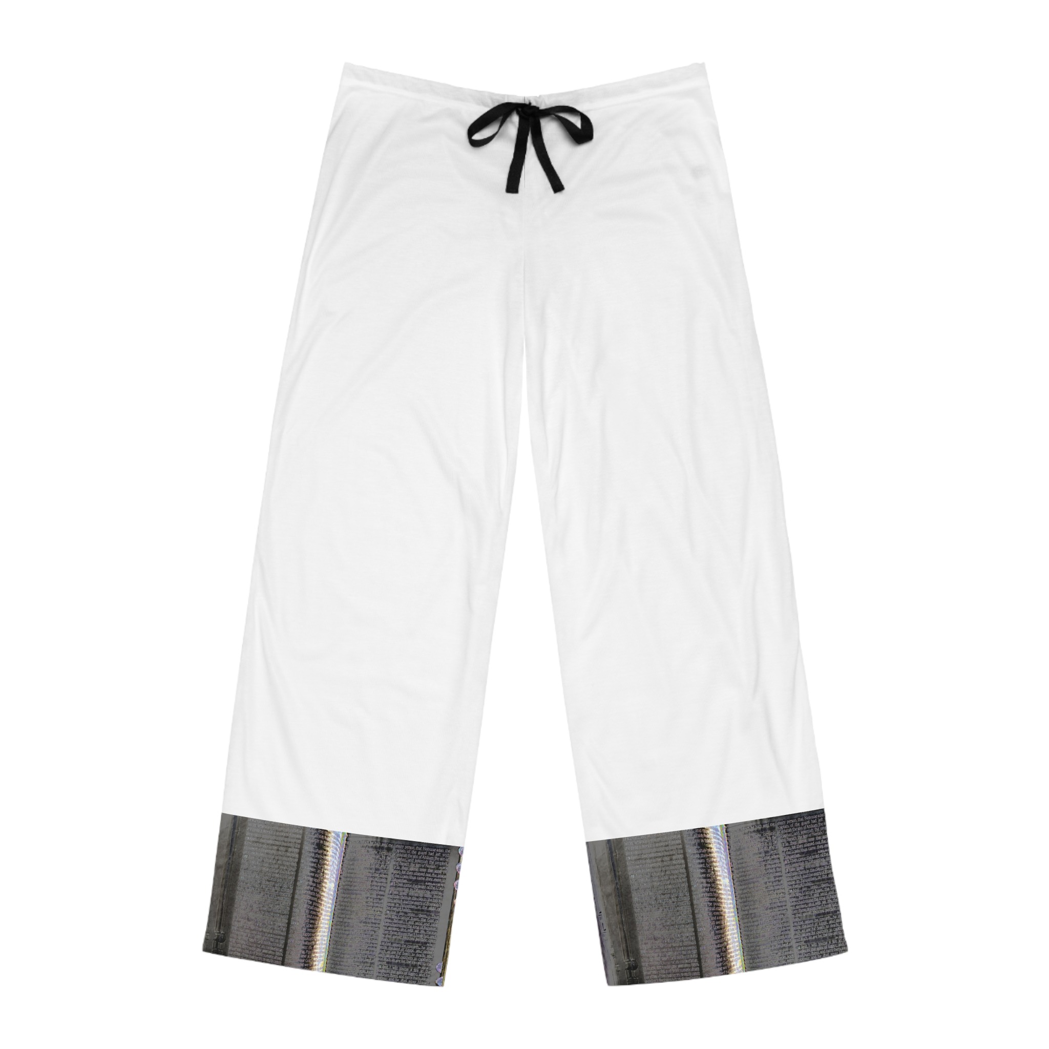 men's pajama pants with subtle hem Bible print — cozy lounge sleepwear - Image 3