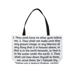 Commandments weekender tote bag