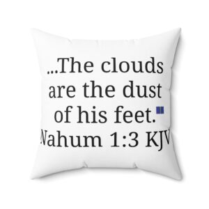 the clouds spun polyester pillow