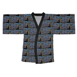 the Isha's long sleeve kimono robe