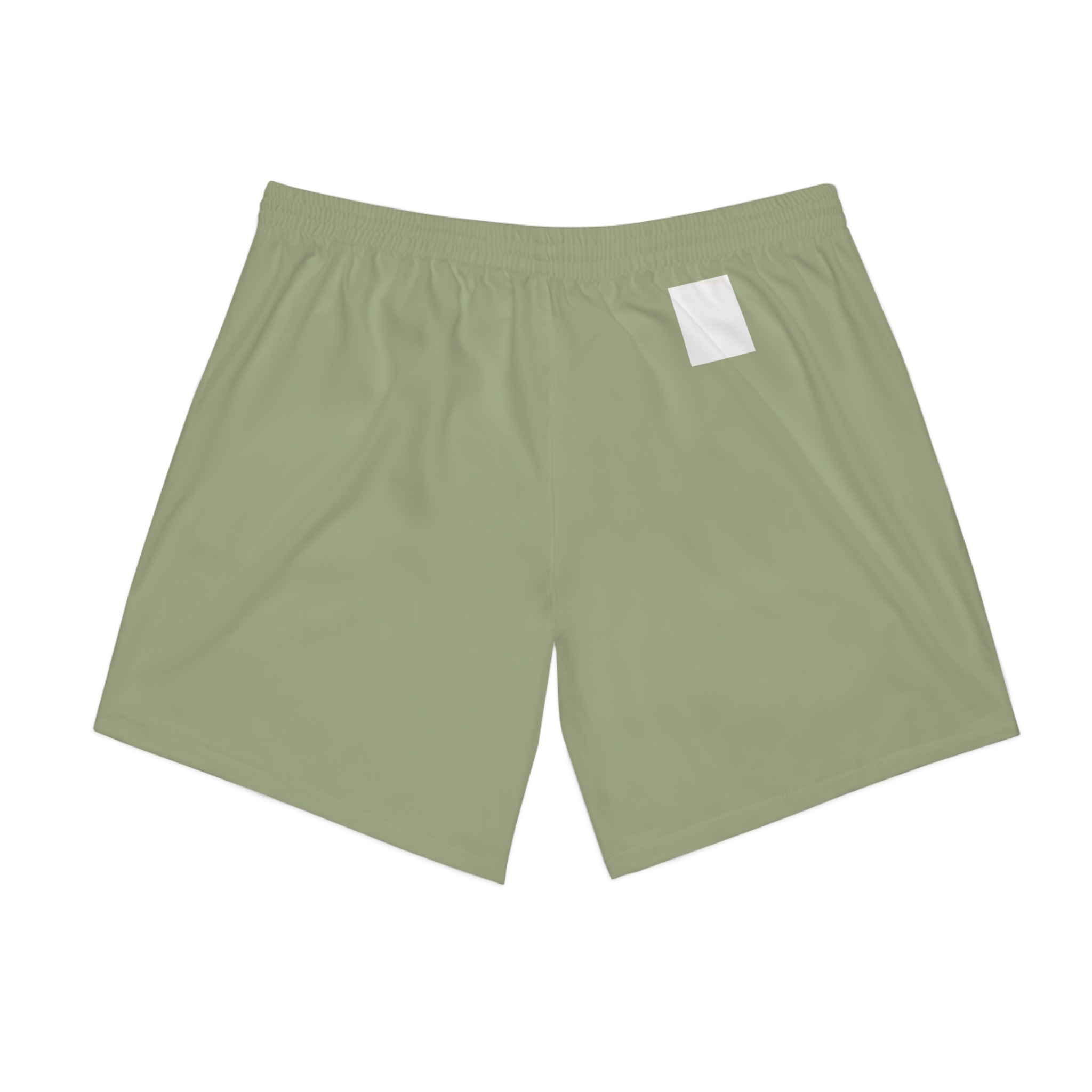 12 Tribes olive beach shorts — men's athletic swim trunks - Image 2
