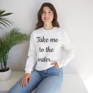 take me to the water heavy blend™ crewneck sweatshirt